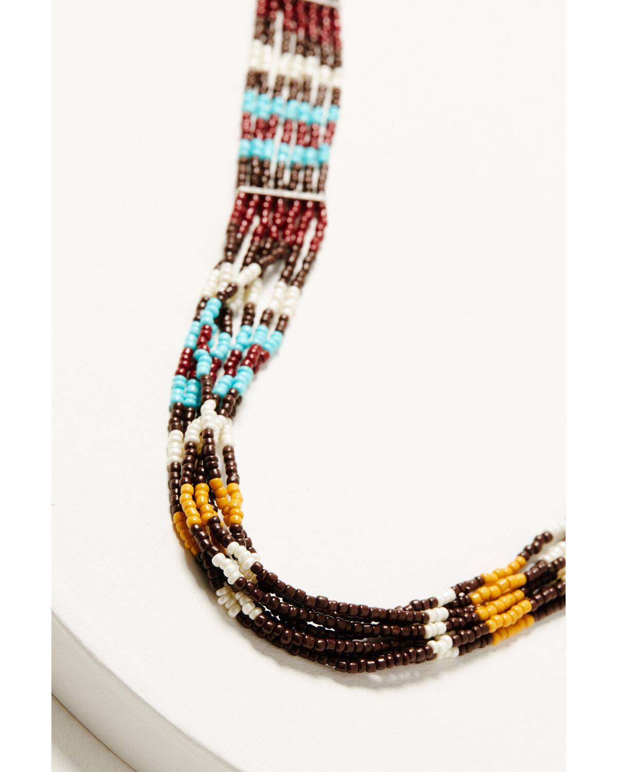 Image #2 - Shyanne Women's Frontier Seed Bead Layered Necklace, Turquoise, hi-res