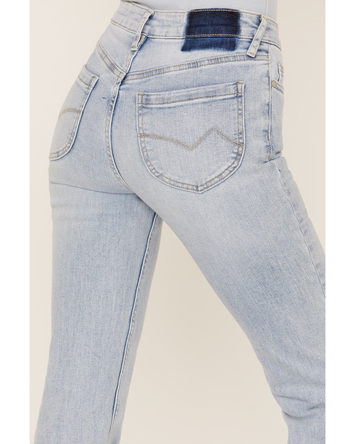 Image #4 - Cleo + Wolf Women's South Coast High Rise Light Wash Stretch Bootcut Jeans, , hi-res