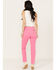 Image #3 - Rolla's Women's Mid Rise Thin Wale Corduroy Stretch Straight Jeans, Pink, hi-res