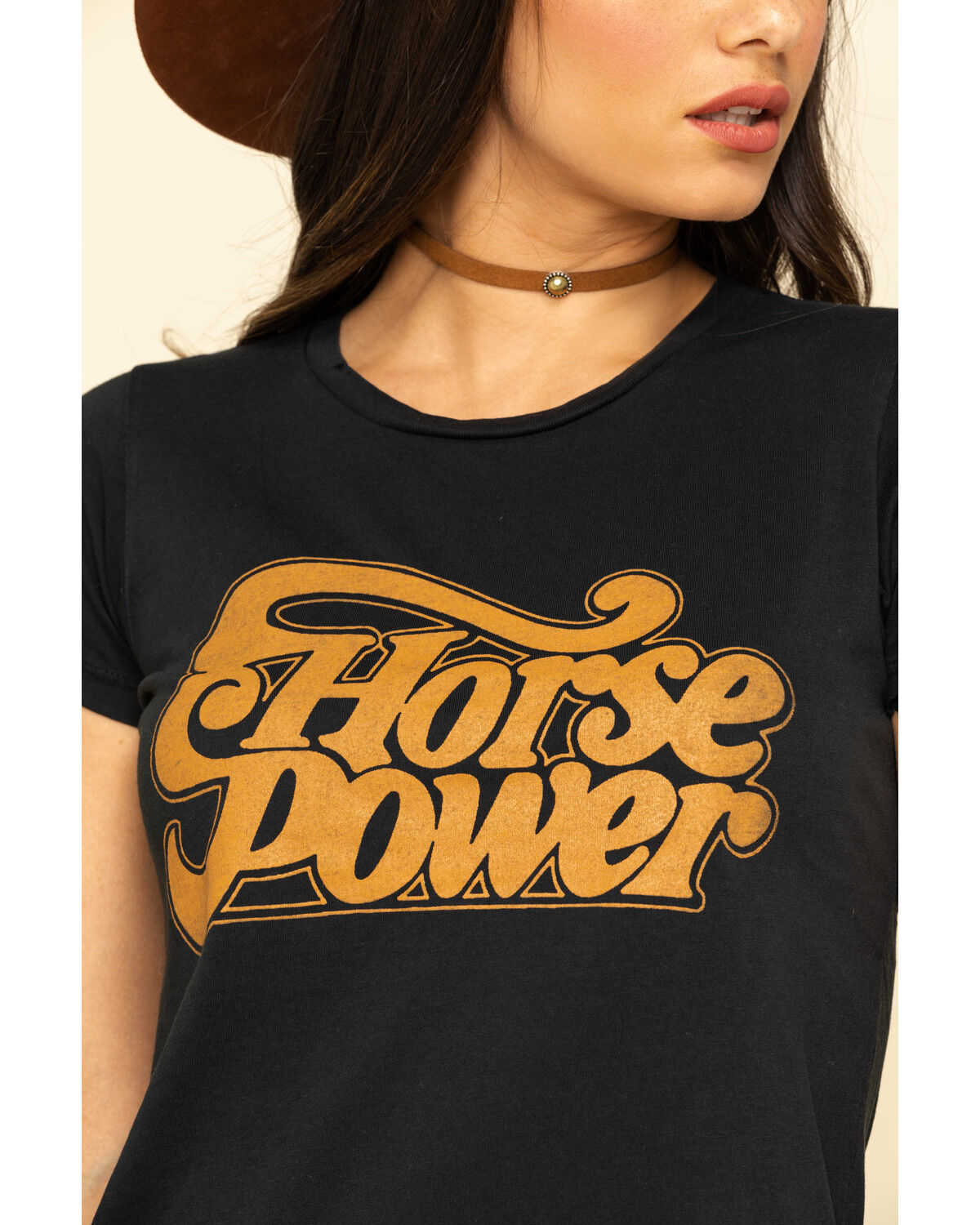 Image #4 - Bandit Brand Women's Horsepower Graphic Short Sleeve Tee, Black, hi-res