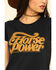Image #4 - Bandit Brand Women's Horsepower Graphic Short Sleeve Tee, Black, hi-res