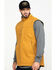 Image #3 - Hawx Men's Khaki Canvas Sherpa Lined Work Vest, Brown, hi-res