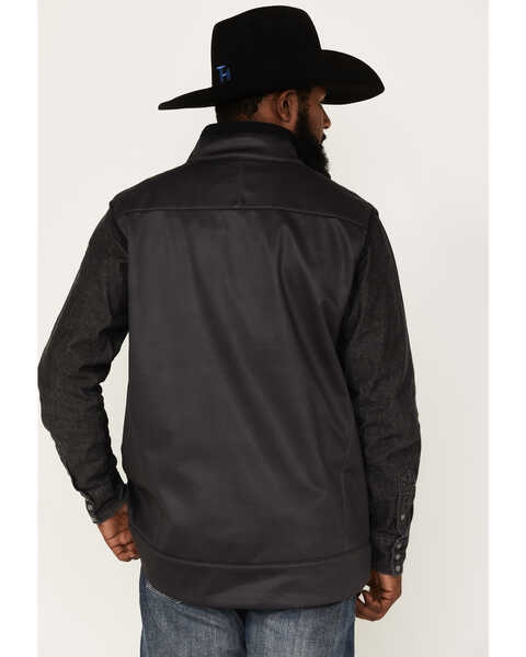 Image #4 - Cinch Men's Solid Windproof Zip-Front Softshell Vest , Black, hi-res