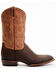 Image #2 - Lucchese Men's Gordon Western Boots - Broad Square Toe, Chocolate, hi-res