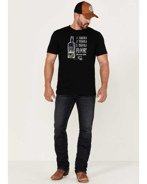 Image #2 - Moonshine Spirit Men's Tequila Floor Stacked Graphic Short Sleeve T-Shirt , Black, hi-res