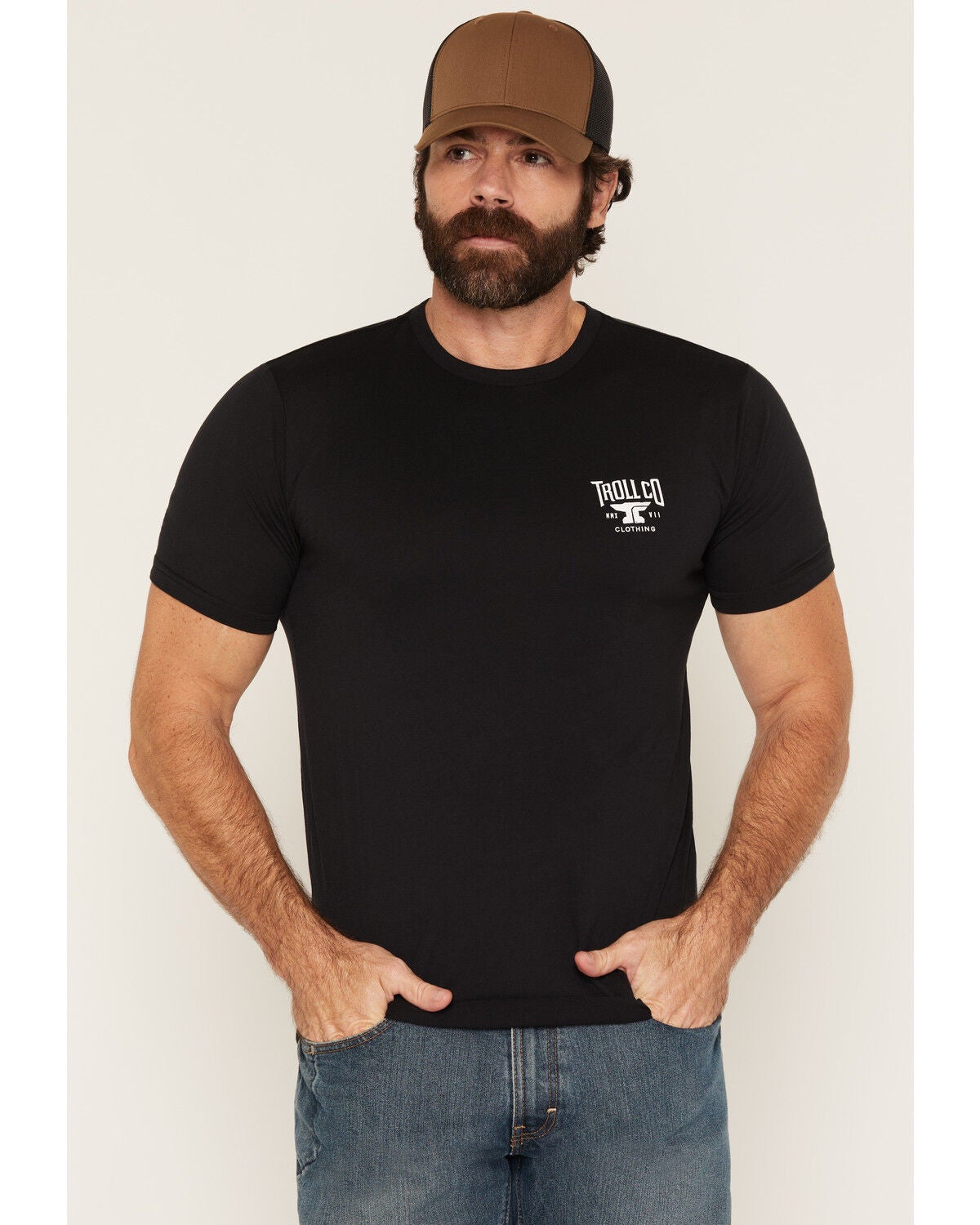 Troll Co Men's Pay Me Short Sleeve Graphic T-Shirt, Black, hi-res