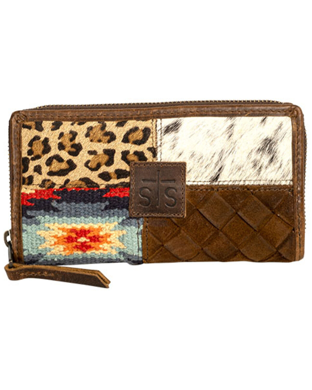 Image #1 - STS Ranchwear by Carroll Women's Chaynee Mountain Bifold Wallet, Brown, hi-res