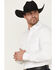 Image #2 - Cody James Black 1978® Men's Lawman Solid Long Sleeve Button-Down Western Shirt, White, hi-res