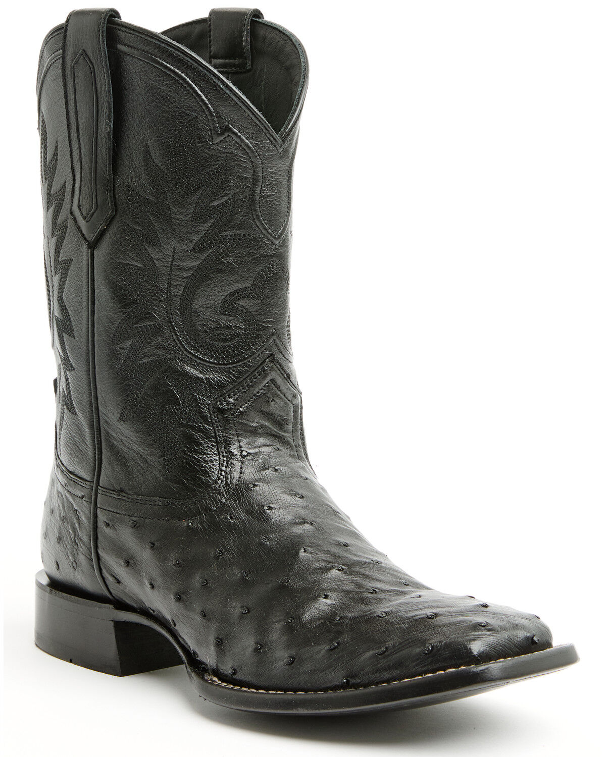 Image #1 - Cody James Black 1978® Men's The Hayward Exotic Full Quill Ostrich Western Boots - Broad Square Toe, Black, hi-res