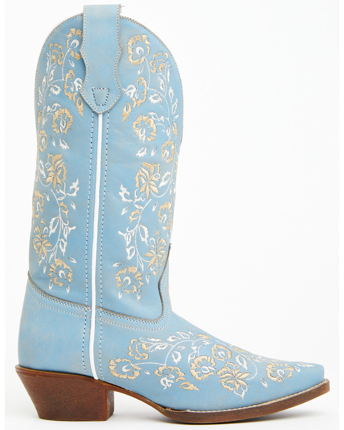 Image #2 - Laredo Women's Linley Western Boots - Snip Toe, Light Blue, hi-res