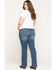 Wrangler Retro Women's Mae Mid Rise Jeans - Plus, Blue, hi-res