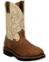 Image #1 - Justin Men's Homeland Work Boots - Steel Toe, Brown, hi-res