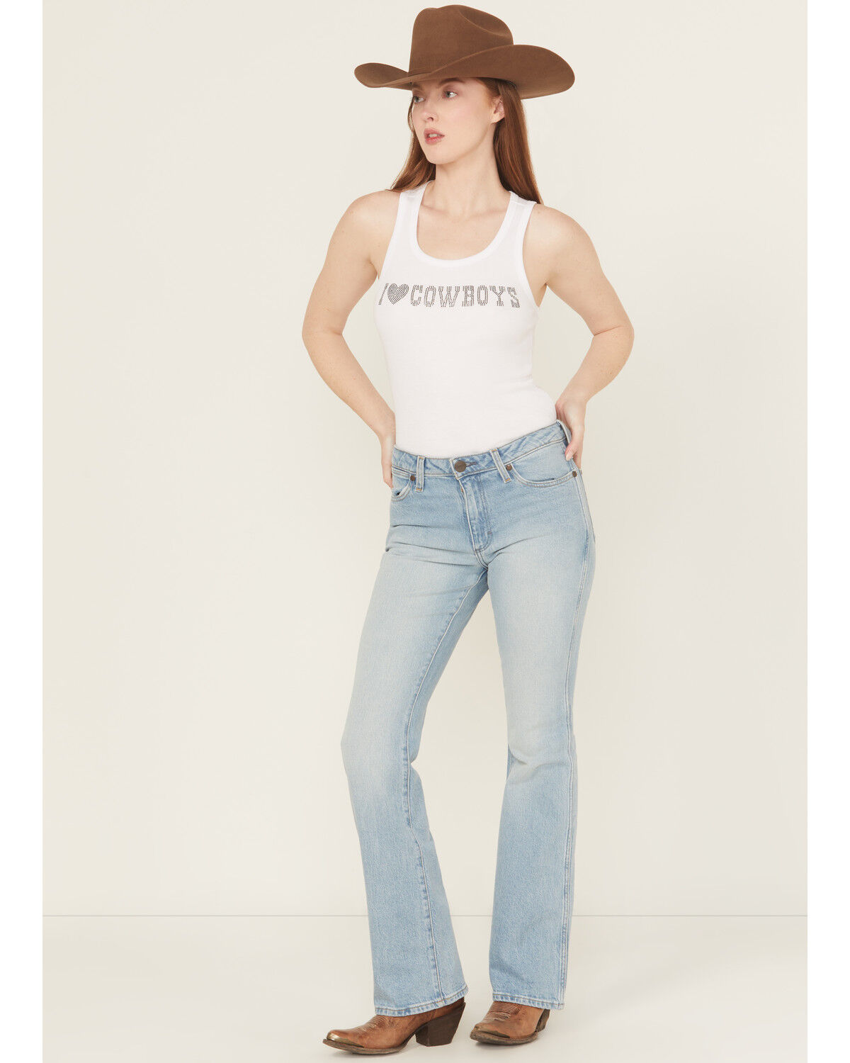 Image #1 - Wrangler Women's Golden Days Medium Wash Mid Rise Heritage Bootcut Stretch Denim Jeans, Medium Wash, hi-res