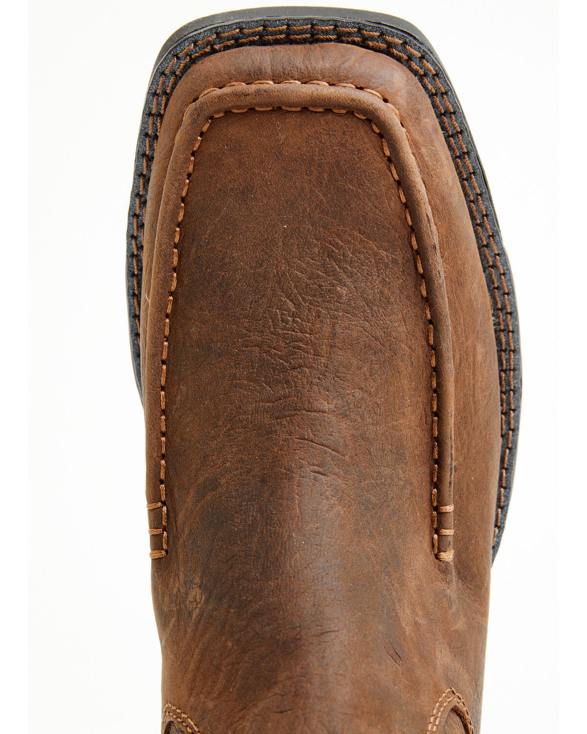 Image #6 - Phantom Rider Men's 6" Romeo Pull-On Ankle Boots - Moc Toe, Brown, hi-res