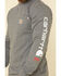 Image #4 - Carhartt Men's M-FR Midweight Signature Logo Long Sleeve Work Shirt - Big , Grey, hi-res