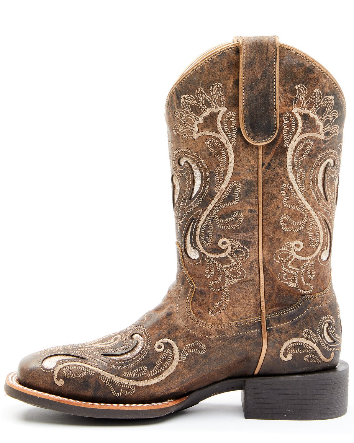 Image #3 - RANK 45&reg; Women's Melody Western Performance Boots - Broad Square Toe, Tan, hi-res