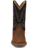 Image #4 - Justin Men's Show Stopper Wester Boots - Broad Square Toe, Brown, hi-res