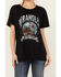 Image #3 - Wrangler Retro Women's Long Live Cowboys Short Sleeve Boyfriend Graphic Tee, Black, hi-res