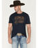 Image #1 - Cinch Men's Ranch Rodeo Logo Short Sleeve Graphic T-Shirt, Navy, hi-res