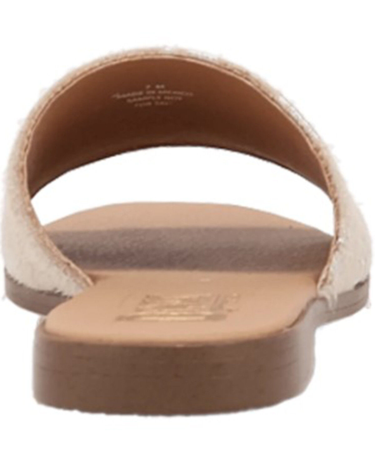 Image #5 - Dingo Women's Metallic Hairon Moo Moo Sandals, Silver, hi-res