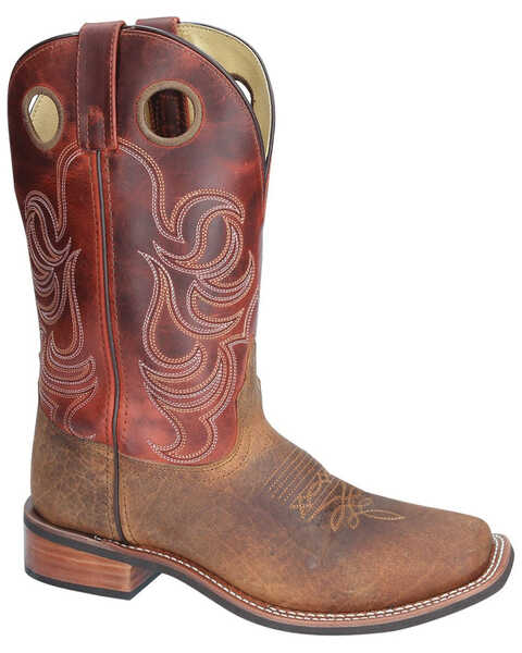 Smoky Mountain Timber Brown Western Boots - Square Toe, Brown, hi-res