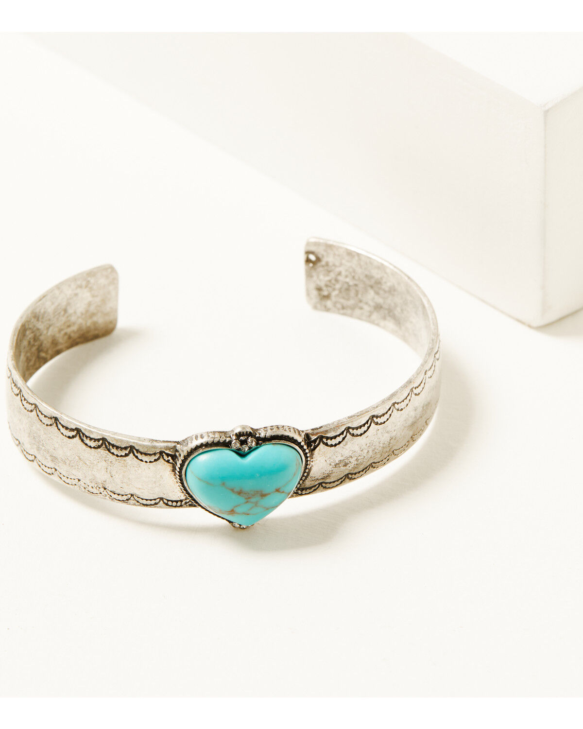 Image #2 - Shyanne Women's Rodeo Sunset Heart Charm Bracelet Set - 4 Piece, Turquoise, hi-res