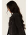 Image #2 - Veveret Women's Denim Jacket, Black, hi-res