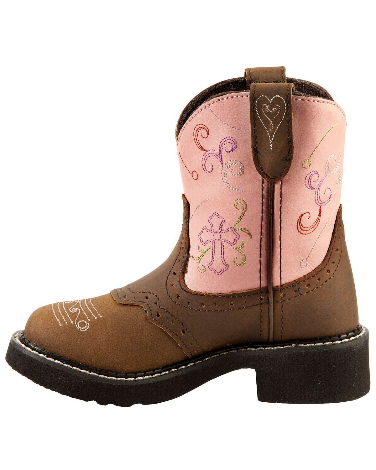 Justin Western Boots Girls Diamond Cross 9206JR