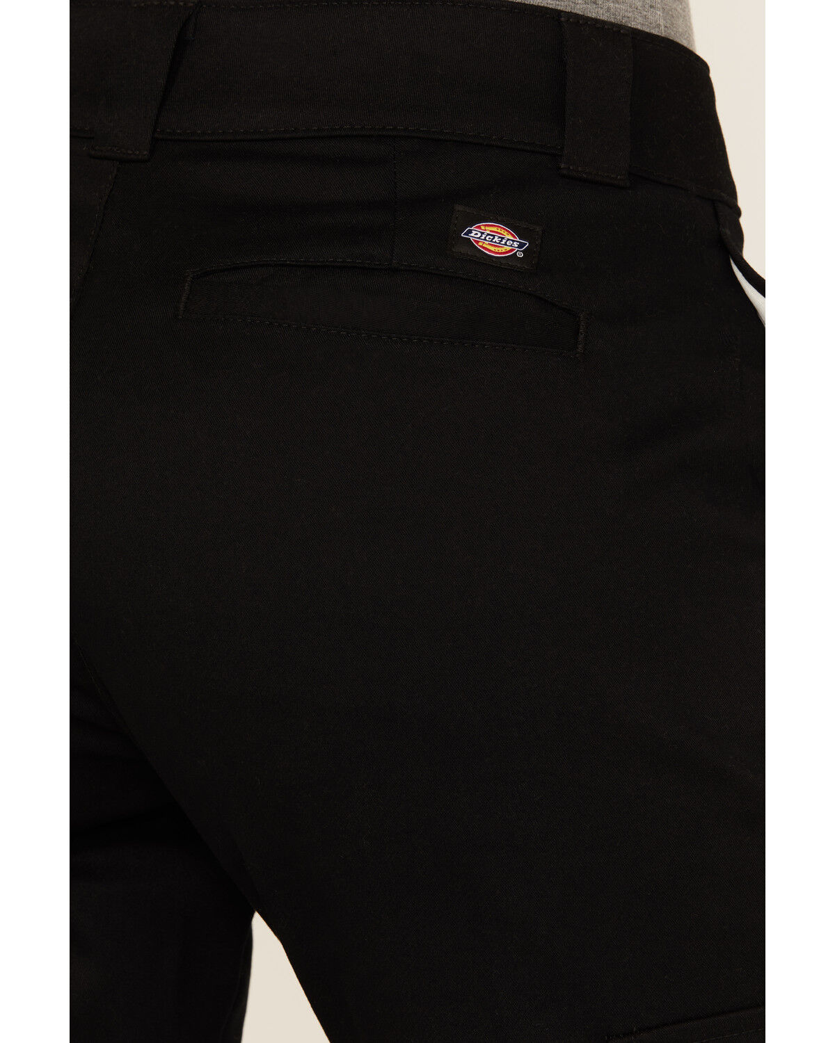 Image #4 - Dickies Women's Mid Rise Straight Stretch Twill Cargo Work Pants, Black, hi-res