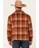 Image #4 - Cripple Creek Men's GPA Plaid Print Button-Down Coat, Rust, hi-res