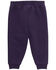 Image #2 - Carhartt Toddler Girls' Fleece Logo Pants, Purple, hi-res