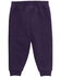 Image #2 - Carhartt Toddler Girls' Fleece Logo Pants , Purple, hi-res