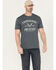 Image #1 - Thorogood Men's Favorite Short Sleeve Work T-Shirt, Blue, hi-res