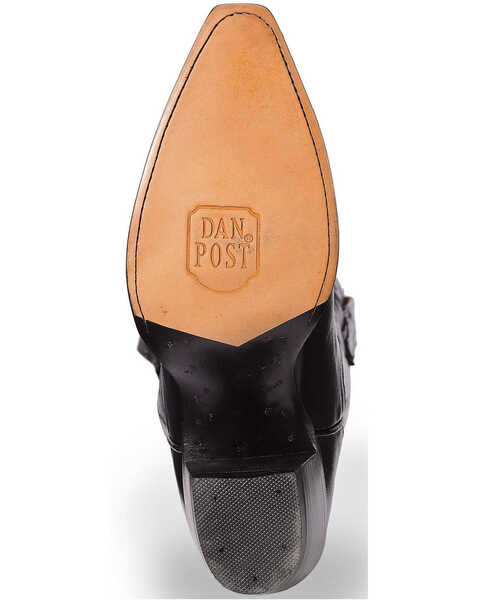 Image #5 - Dan Post Women's Polished Western Boots - Snip Toe, Black, hi-res
