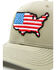 Image #2 - Oil Field Hats Men's Loden & Black American Flag US Patch Mesh-Back Ball Cap , Olive, hi-res