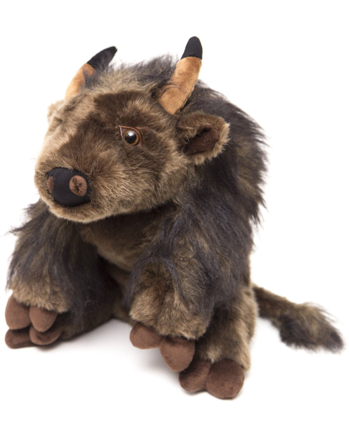Image #1 - Carstens Home Large Plush Buffalo Stuffed Animal, Brown, hi-res
