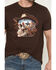 Image #3 - Cody James Men's Scenic Skull Head Short Sleeve Graphic T-Shirt, Dark Brown, hi-res