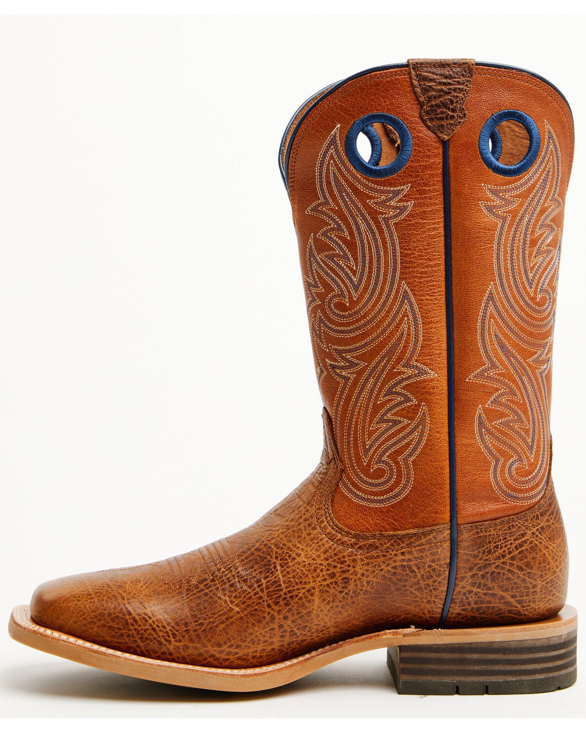 Image #3 - Ariat Men's HIghland Toughstock Performance Western Boots - Broad Square Toe, Brown, hi-res