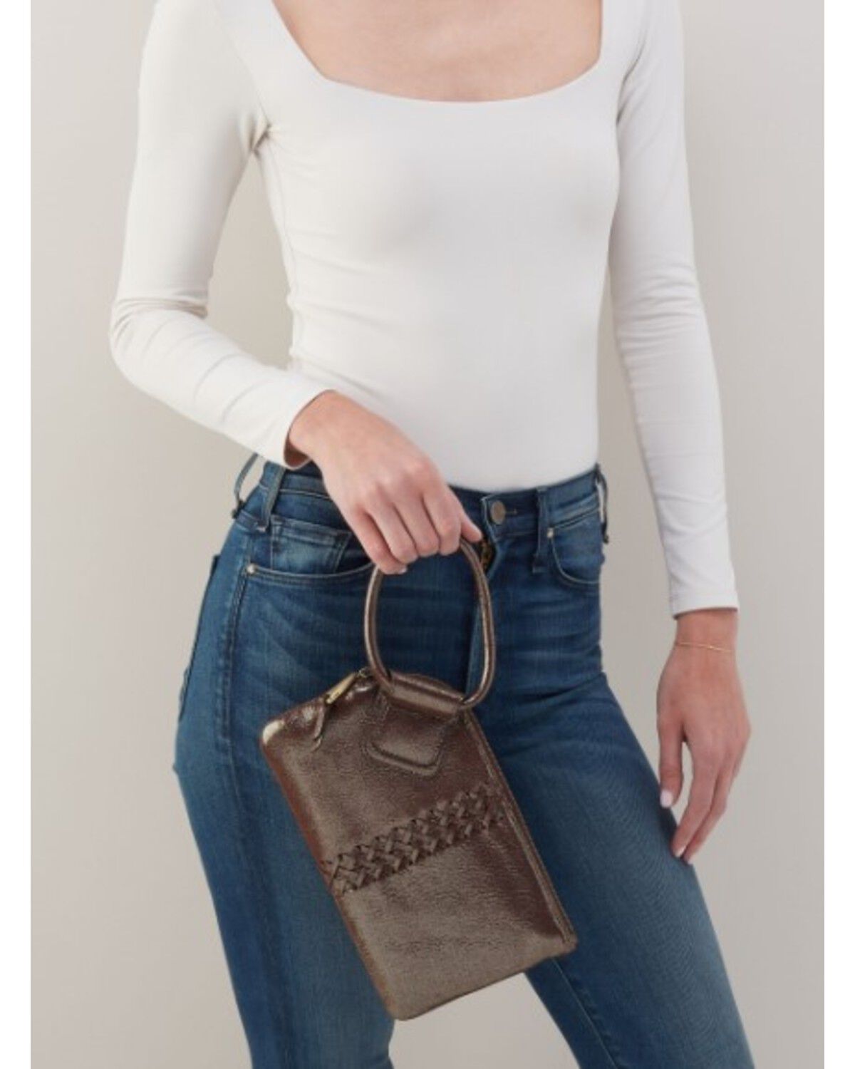 Image #2 - Hobo Women's Sable Wristlet, Coffee, hi-res