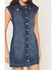 Image #6 - Idyllwind Women's Avalon Sleeveless Button-Down Denim Mini Dress, Medium Wash, hi-res