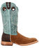 Image #2 - Durango Men's PRCA Collection Roughout Western Boots - Broad Square Toe , Multi, hi-res