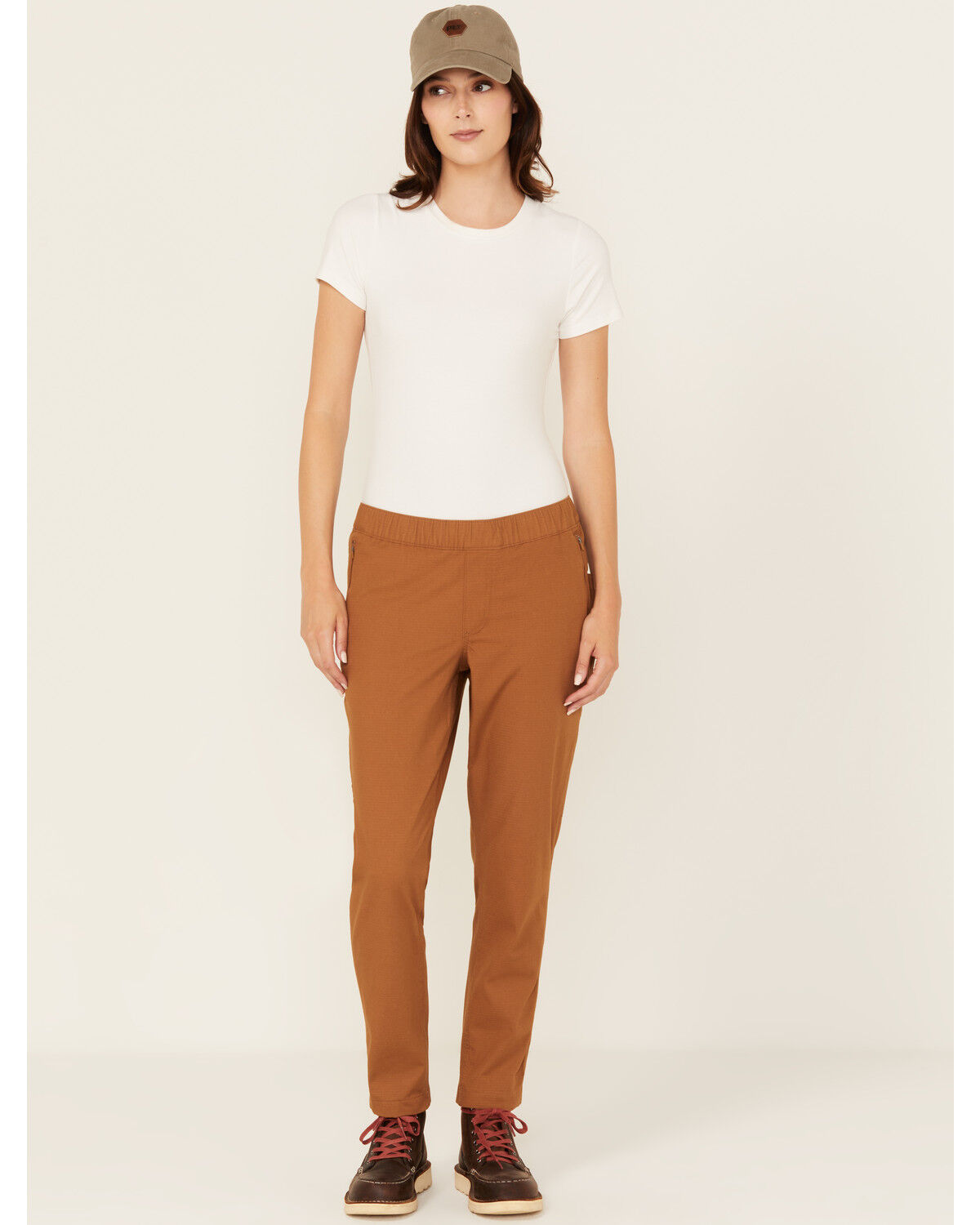 Image #1 - Carhartt Women's Force® Relaxed Fit Ripstop Work Pants, Brown, hi-res