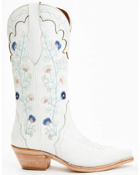 Image #2 - Shyanne Women's Fleur Western Boots - Snip Toe, White, hi-res
