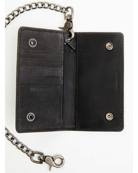 Brothers & Sons Men's Chain Wallet, Black, hi-res