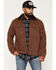 Image #1 - Hawx Men's Rex Flannel Lined Washed Duck Canvas Jacket, Brown, hi-res