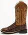 Image #3 - Cody James Boys' Dale Crocodile Print Western Boots - Broad Square Toe, Chocolate, hi-res