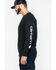 Image #2 - Carhartt Men's Loose Fit Heavyweight Long Sleeve Logo Graphic Work T-Shirt - Big & Tall, Black, hi-res