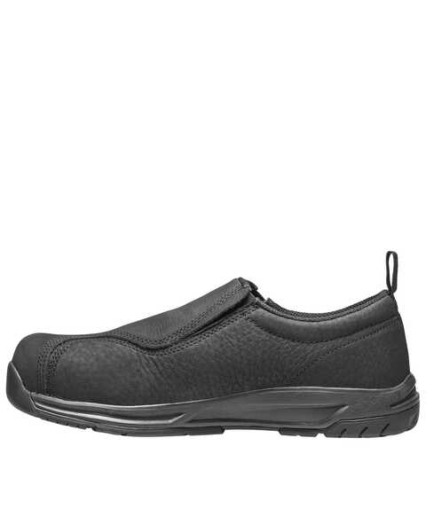 Image #3 - Nautilus Men's Slip-On Work Shoes - Composite Toe, Black, hi-res