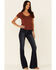 Image #2 - Idyllwind Women's Honky Tonk Stud Short Sleeve Top, Rust Copper, hi-res