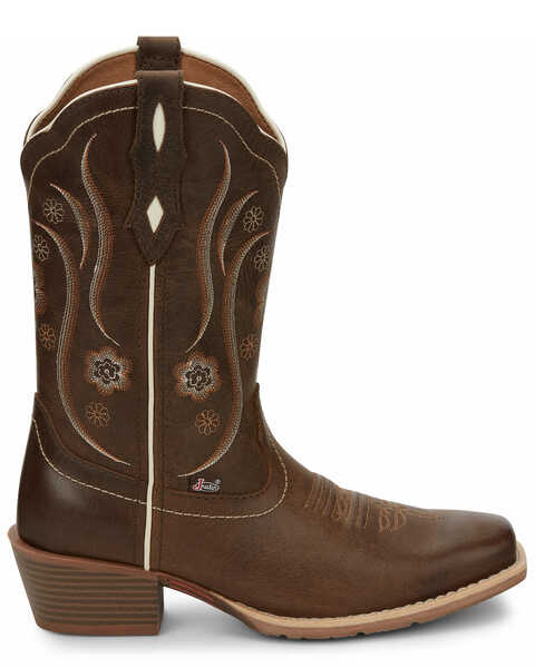 Image #2 - Justin Women's Jesse Brown Western Boots - Square Toe, Brown, hi-res